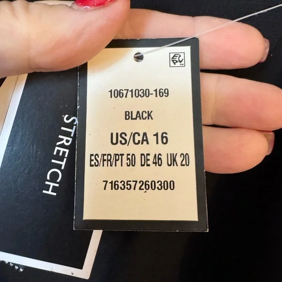 NWT   Nine West  Black Midi Skirt  OFFICE/CAREER   SIZE: 16   #5 - Picture 7 of 9